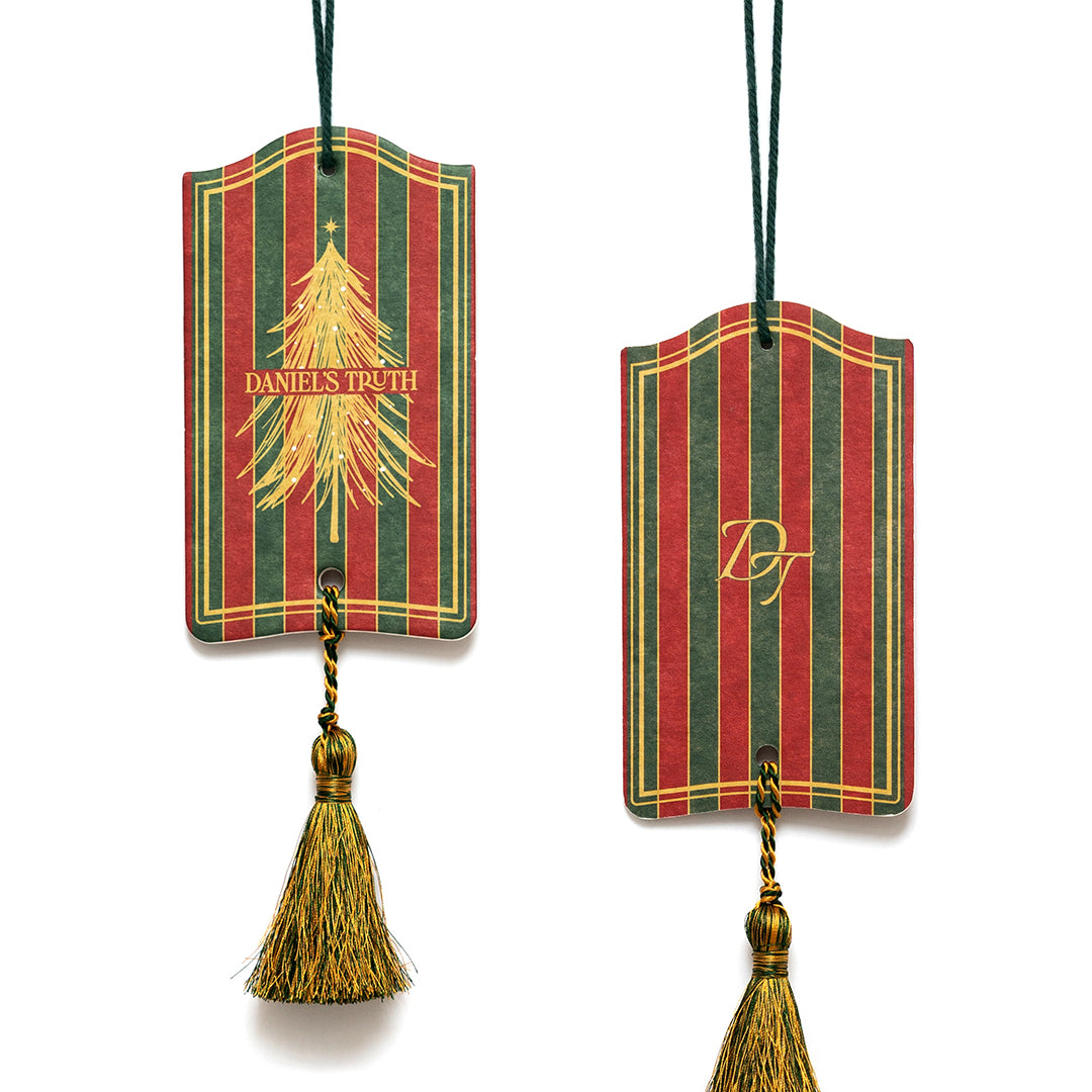 Limited Edition Christmas Fragrance Ornament Set: Two Cinnamon Pine Tags